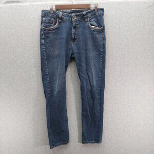 Root & Co Jeans Straight Fit Blue Denim 34 x28